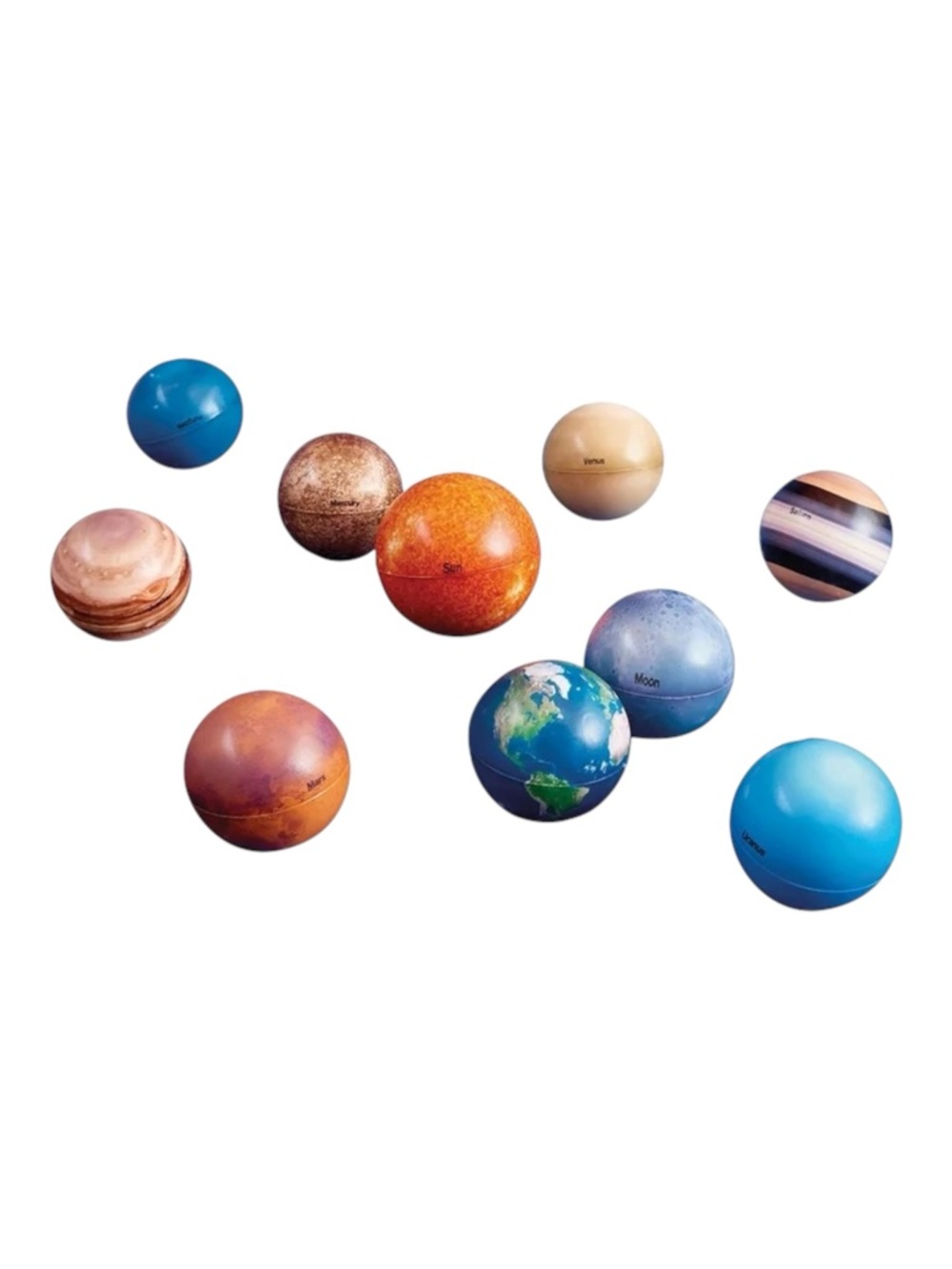Solar System Planet Balls Anti-Stress balls set of 10 - Picture 3 of 17